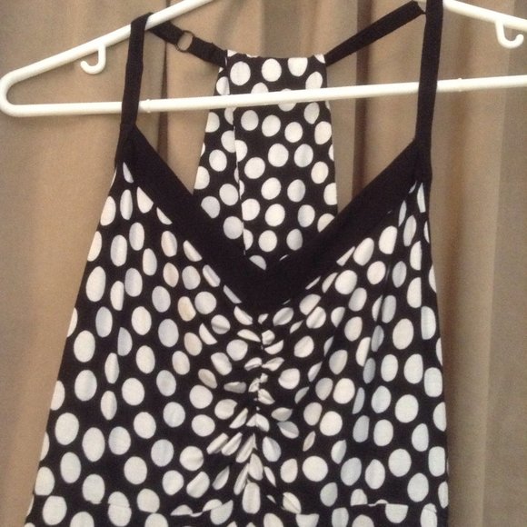 Sundress unique back polka dot dress xs NWOT - Picture 4 of 4